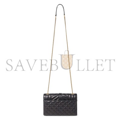 YSL ENVELOPE SMALL IN MIX MATELASSÉ QUILTED LEATHER 600195AABZO1025 (21*13*6cm)